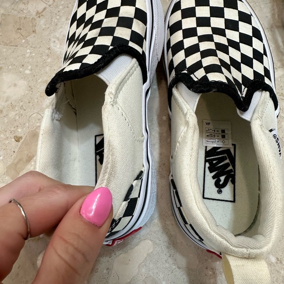 NWOT Kids Slip on Checkerboard Vans size 12 - Picture 6 of 7